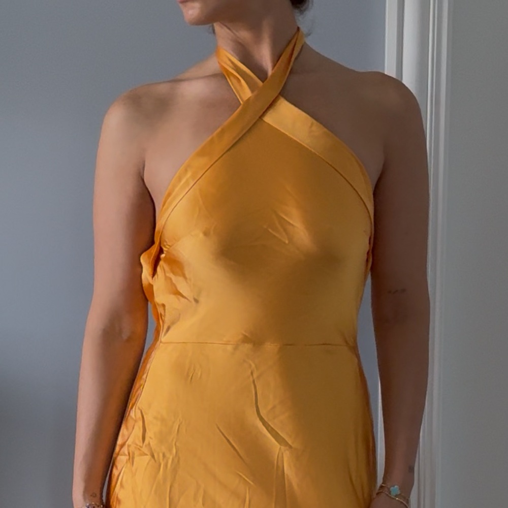 Elegant Yellow Maxi dress